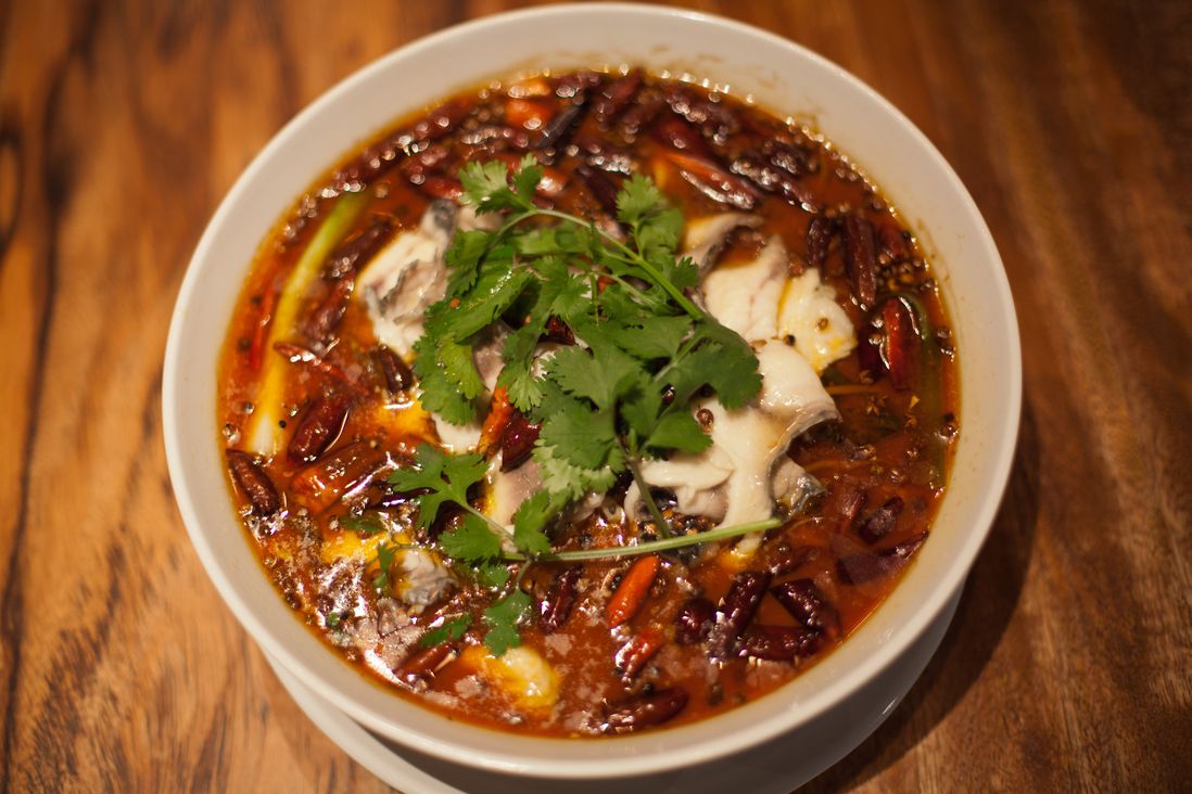 Fish Fillet in hot chili pepper soup<br>